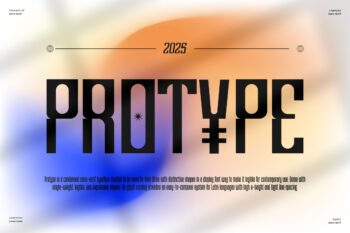 Protype || Condensed Sans Serif Font