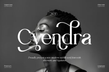 Cyendra || Modern Stylish Serif Font