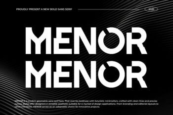 Menor || Modern Bold Sans Serif Font