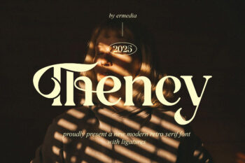 Thency || Modern Retro Serif Font