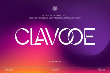 Clavooe || Modern Futuristic Font