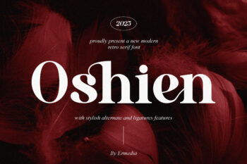 Oshien || Modern Serif Font