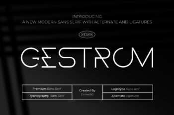 Gestrom || Modern Sans Serif Font