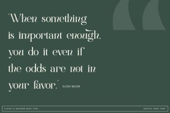 Stylish Serif Font