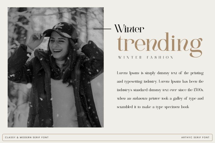 Stylish Serif Font