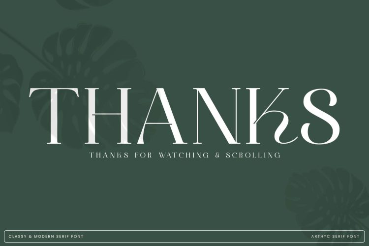 Stylish Serif Font