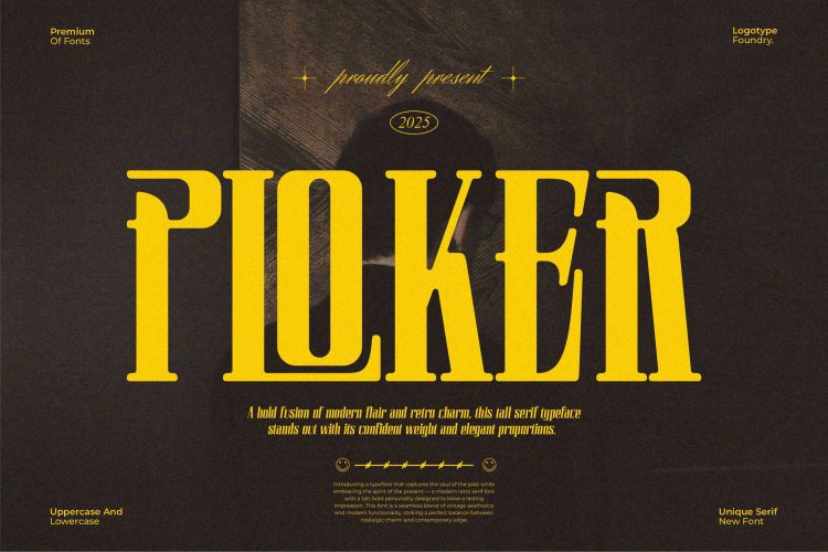 Modern Retro Serif Font