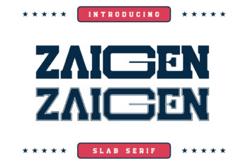 Zaigen || Slab Serif Font