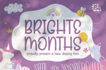 Bright Months || Cute Unique Font