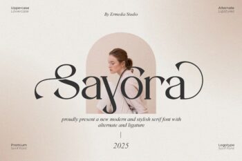 Sayora || Modern Stylish Serif Font
