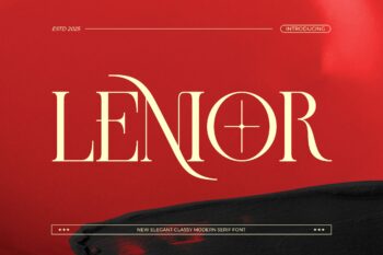 Lenior || Modern Classy Serif Font