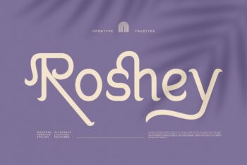 Roshey || Modern Elegant Serif Font