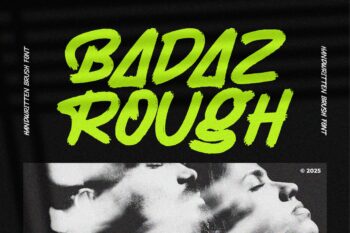 Badaz Rough || Brush Font