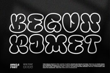 Begun Romet || Bubble Graffiti Font