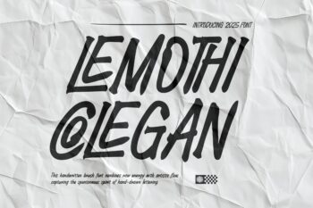 Lemothi Colegan || Handwritten Font