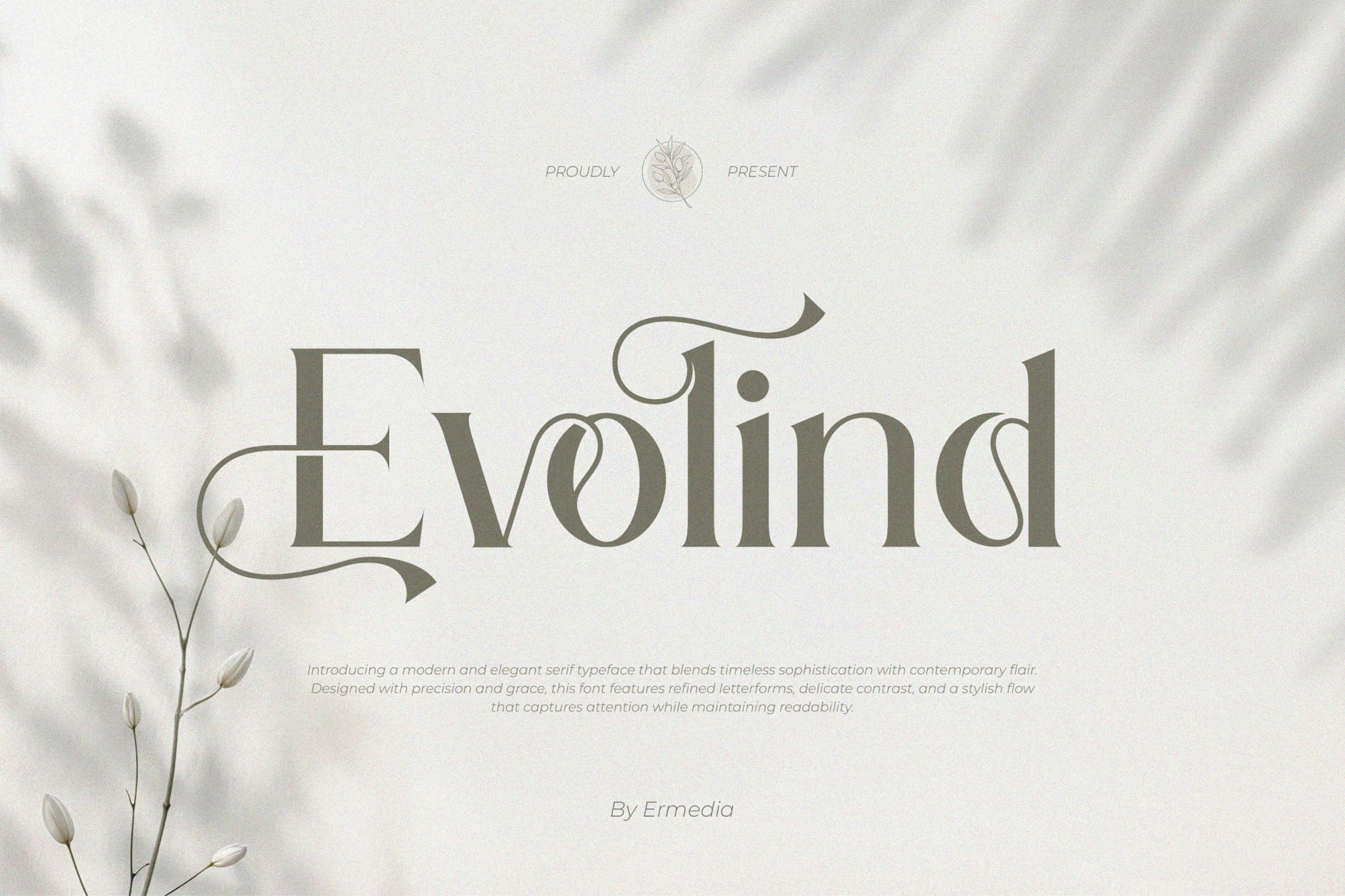 Evolind || Modern Elegant Serif Font