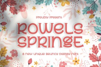 Rowels Springe || Unique Display Font