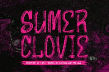 Sumer Clovie || Handwritten Brush Font