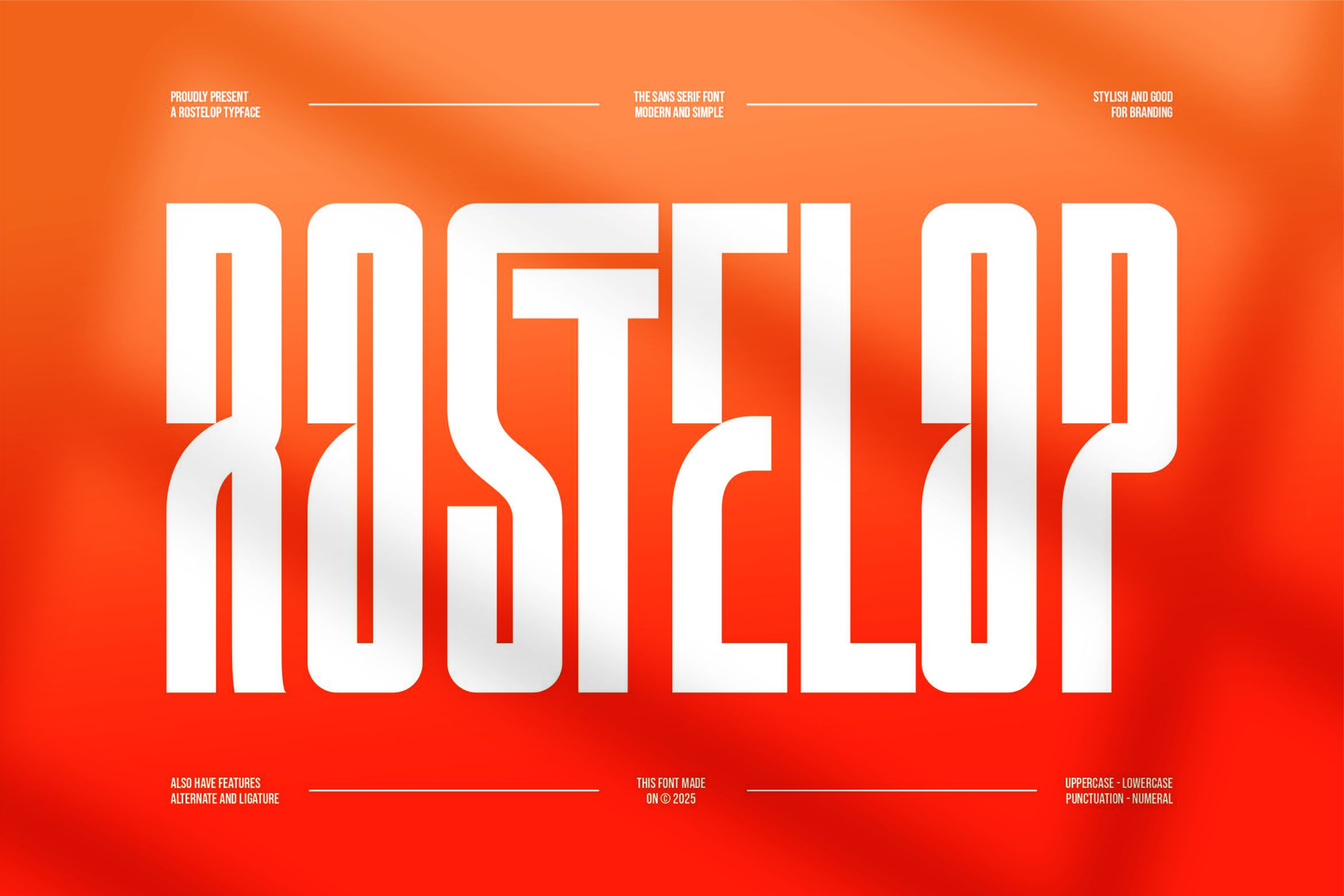 Rostelop || Modern Tall Sans Serif