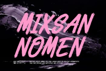 Mixan Nomen | Handwritten Brush Font