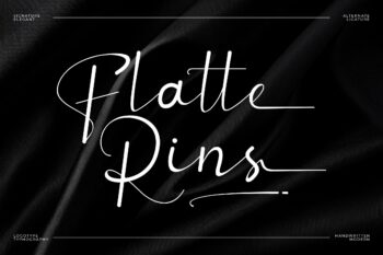 Flatte Rins || Elegant Script Font