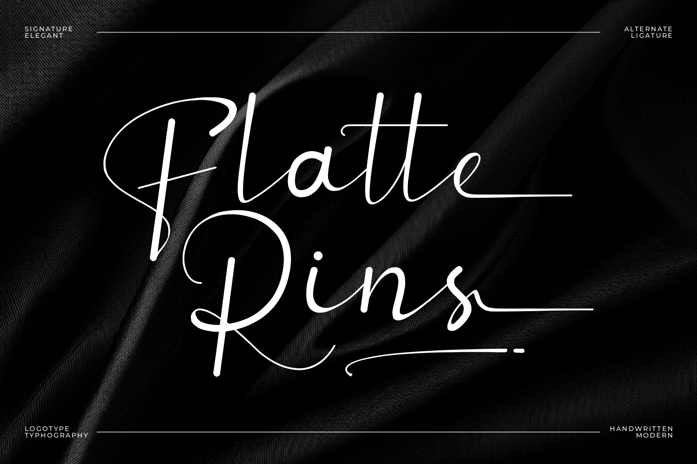 Flatte Rins || Elegant Script Font