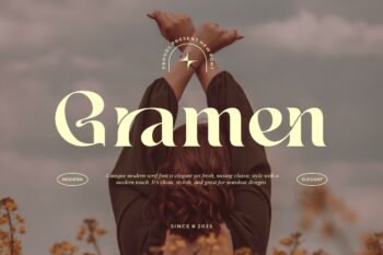 Gramen || Modern Classy Serif Font