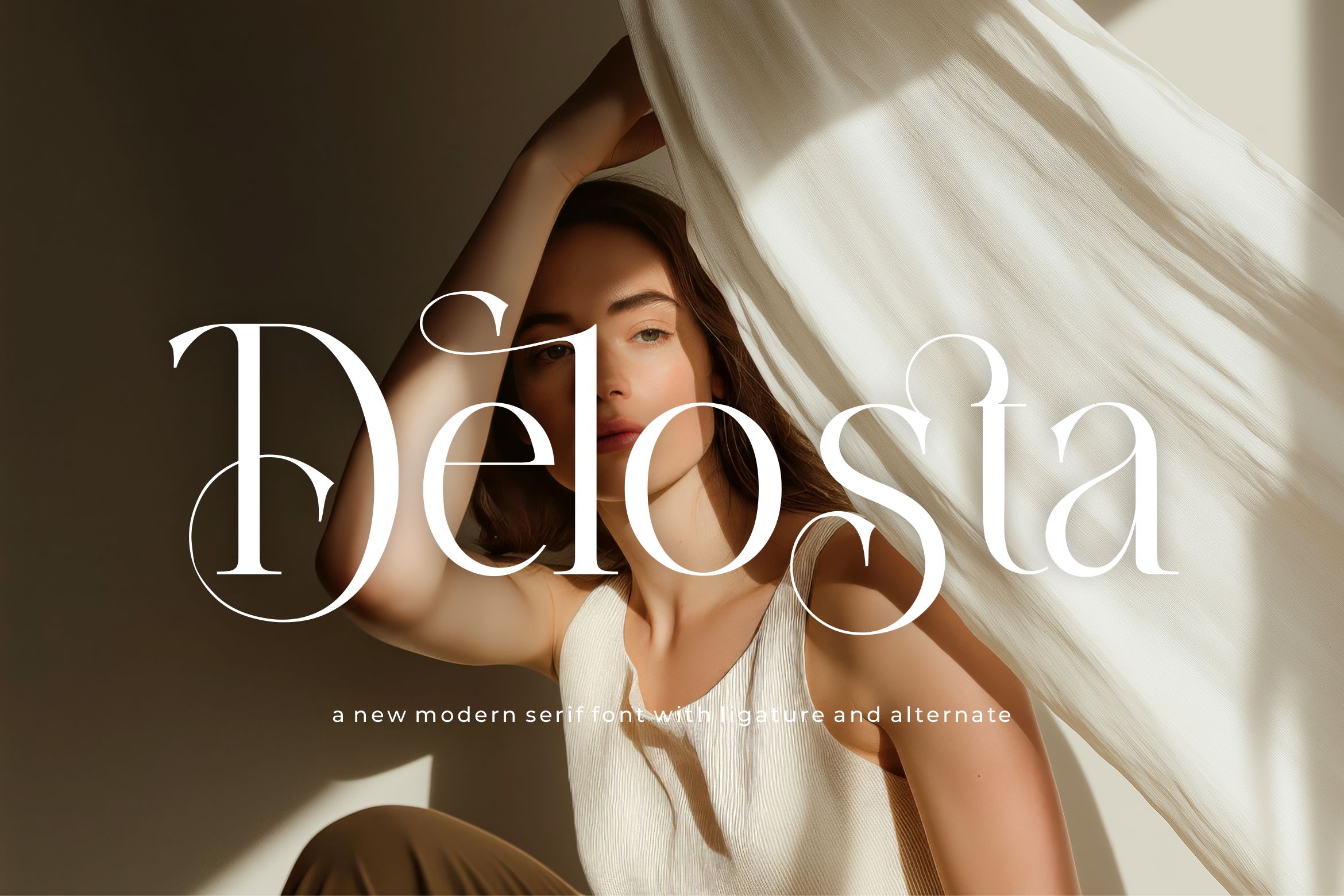 Delosta || Modern Minimalist Serif Font
