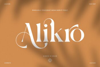 Alikro || Modern Minimalist Serif