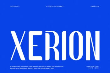 Xerion || Modern Sans Serif Font