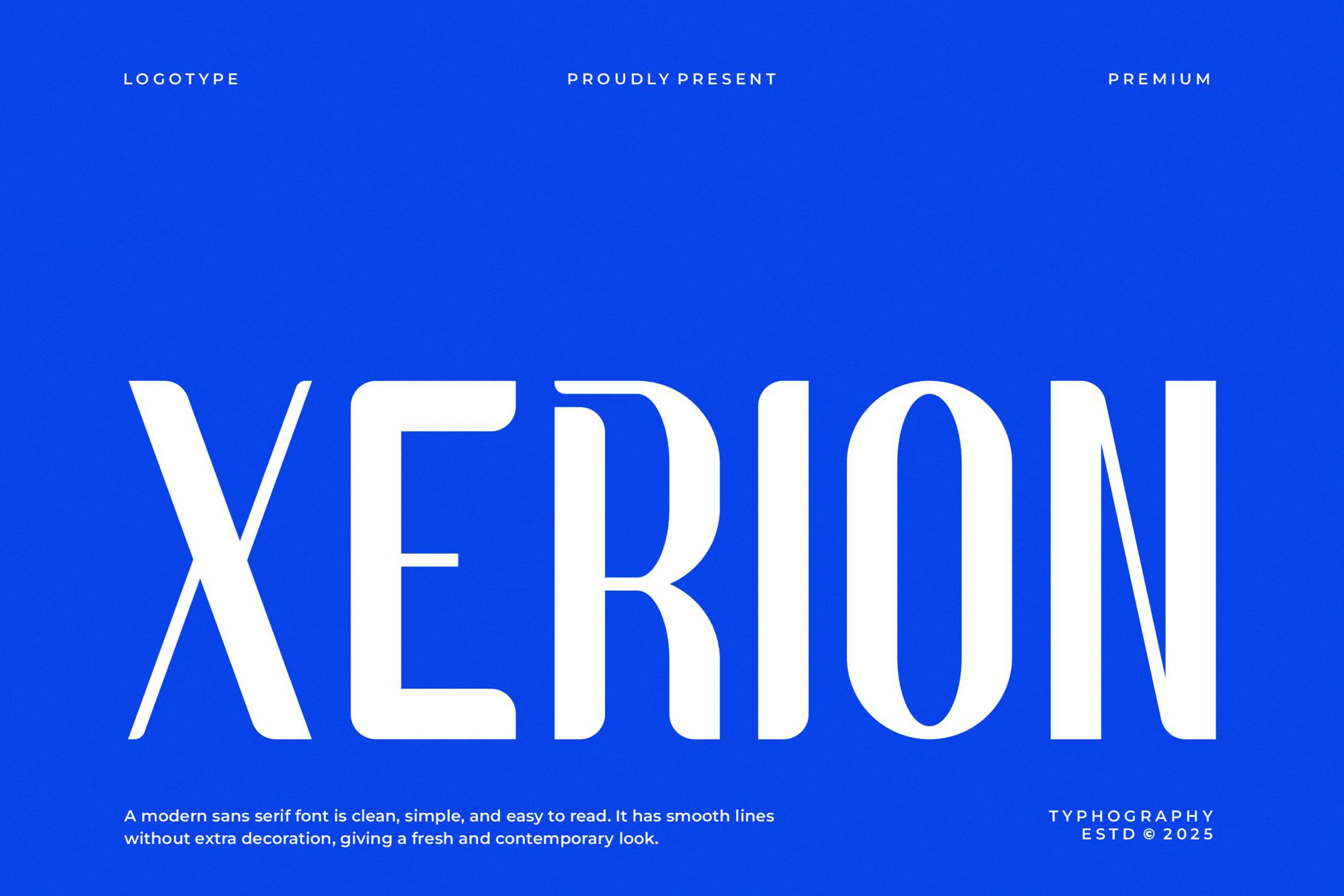 Xerion || Modern Sans Serif Font