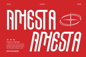 Amesta || Modern Sans Serif Font