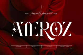 Ateroz || Modern Elegant Serif Font