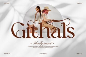 Githals || Modern Minimalist Serif Font