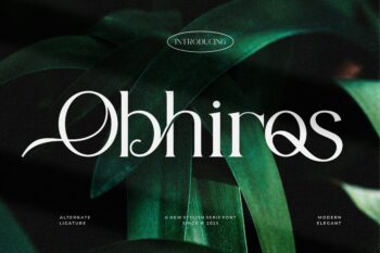Obhiros || Modern Classy Serif Font