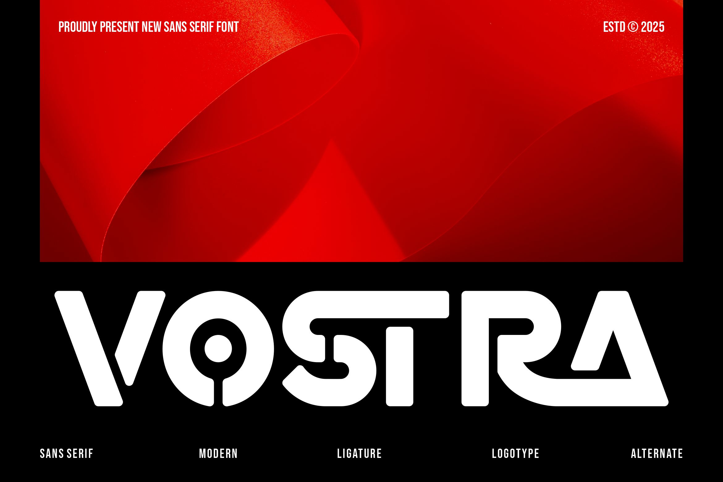 Vostra || Modern Futuristic Sans Serif Font