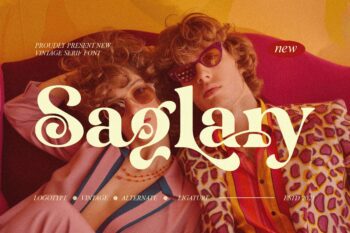 Saglary || Vintage Retro Serif Font
