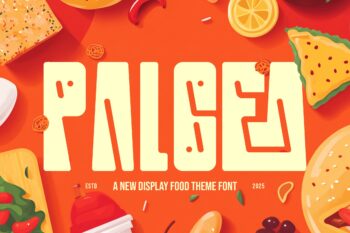Palgea || Decorative Food Font