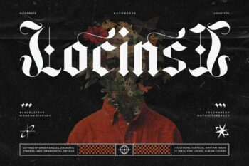 Locinse || Modern Blackletter Display Font