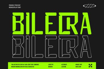 Bilecra || Modern Futuristic Sans Serif Font
