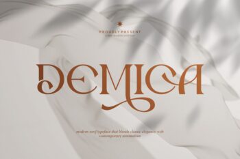 Demica || Modern Minimalist Serif Font