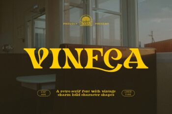 Vineca || Vintage Retro Serif Font
