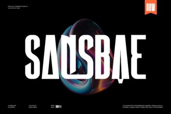 Sansbae || Modern Futuristic Condensed Display