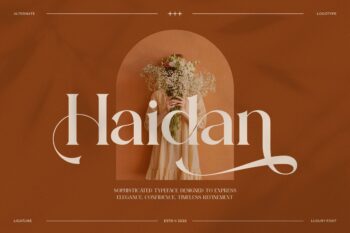 Haidan || Moden Classy Serif Font