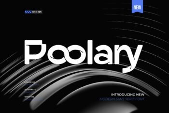 Poolary || Modern Futuristic Display Font