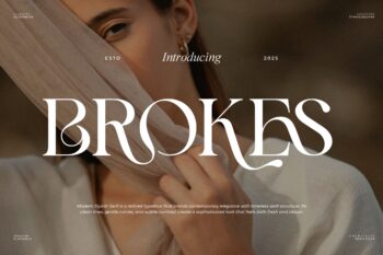Brokes || Modern Minimalist Serif Font