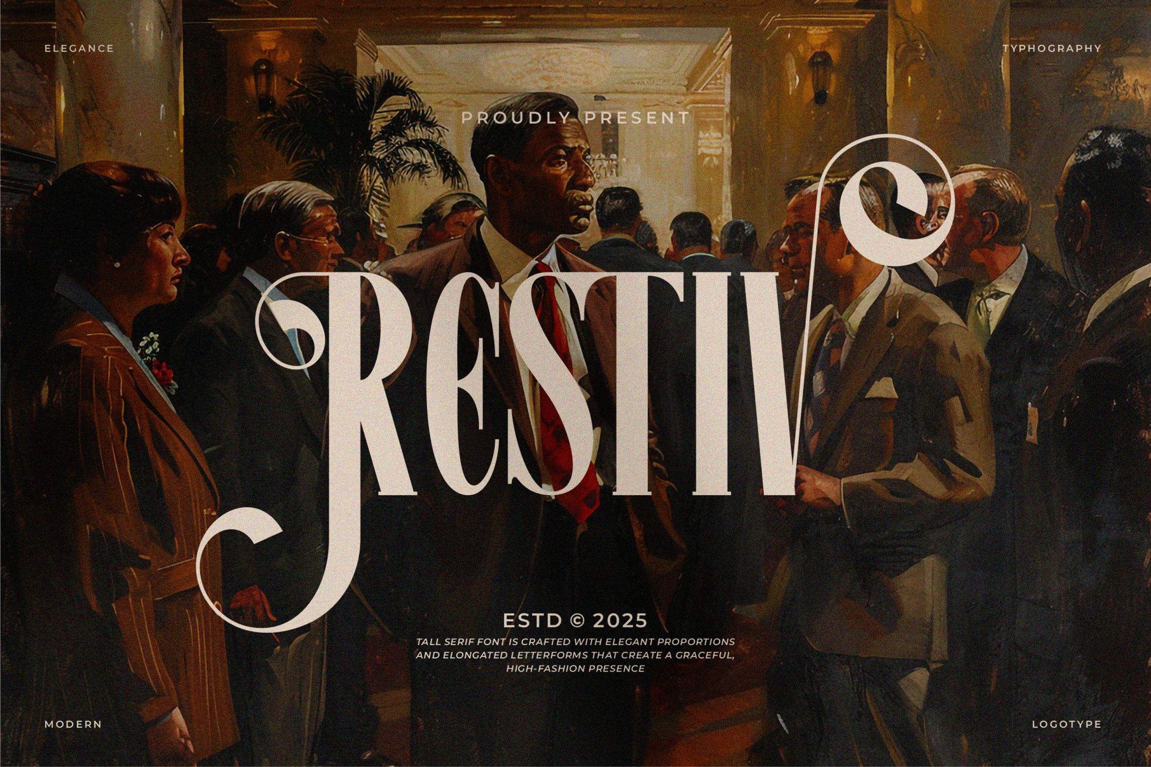 Restiv || Modern Classy Serif Font
