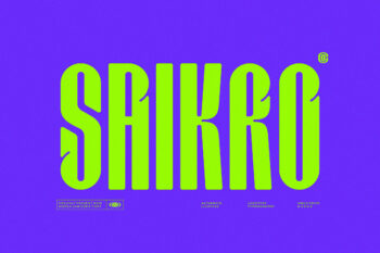 Saikro || Modern Condensed Dosplay Font