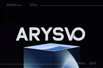 Arysvo || Modern Futuristic Display Font