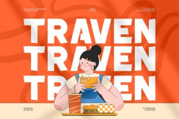 Traven || Modern Playful Display Font